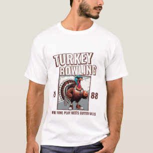 T-shirt Jouer au bowling de dinde