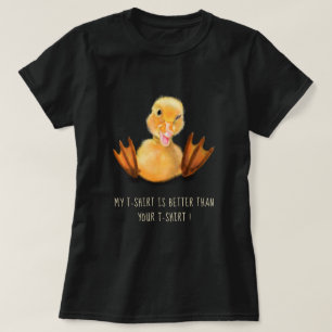 T-shirt Jouer au canard Jouer au lavabo drôle Texte T-shir