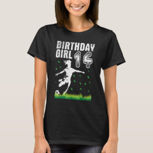 T-shirt Jouer Au Football Joyeux Anniversaire 14 Ans Pour 