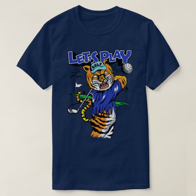 T-shirt Jouer au golf comme Tiger (Design devant)