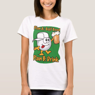 T-shirt Jouer au golf du plan B