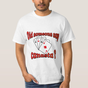 T-shirt Jouer aux cartes Canasta