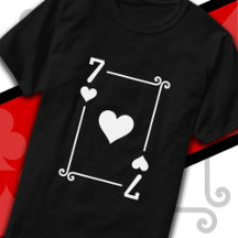 Jouer aux cartes Costume sept carte 7 de coeur