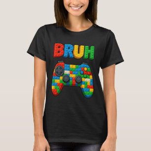 T-shirt Jouer Blocs de Construction Mec Dire Drôle Gamer G