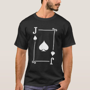 T-shirt Jouer Cartes Costume Jack carte pique Jack carte