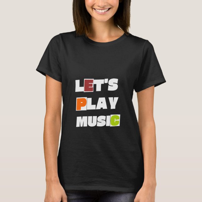 T-shirt Jouer de la musique (Devant)