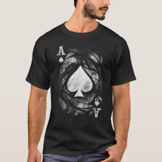T-shirt Jouer Des Cartes À L'Ace De Pique Jeux Dice Poker 