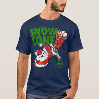 T-shirt Jouer forte PÈRE NOËL NEIGE CONE BASEBALL