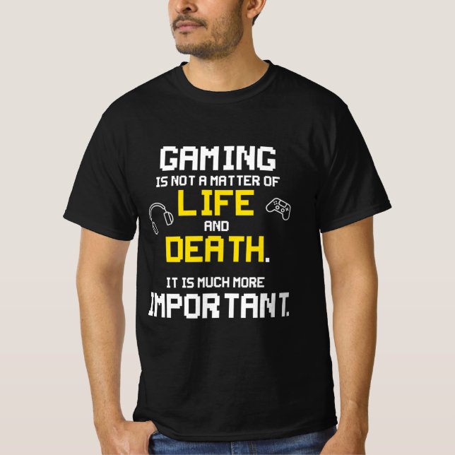 T-shirt Jouer Jeux Vidéo amusant PC Console Geek (Devant)