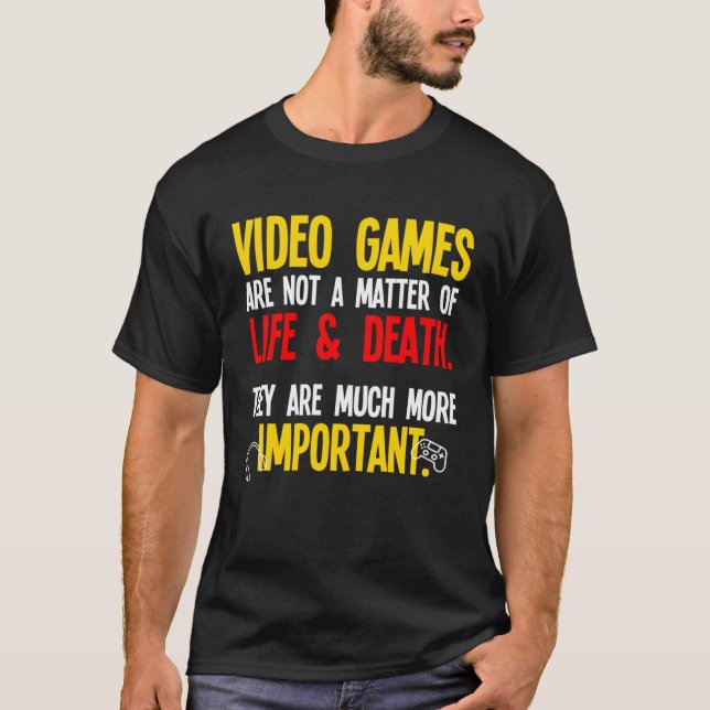 T-shirt Jouer Jeux Vidéo PC Console Geek (Devant)