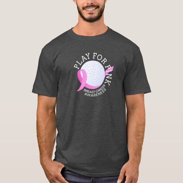 T-shirt Jouer pour la sensibilisation au cancer du sein ro (Devant)