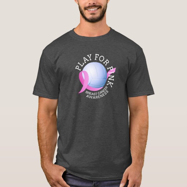 T-shirt Jouer pour la sensibilisation au cancer du sein ro (Devant)