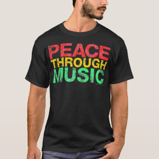 T-shirt Jouer Pour Le Changement La Paix Par La Musique