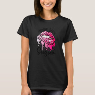 T-shirt Jouer Quelques Valentines Sucre Lèvres Jour Rouge 