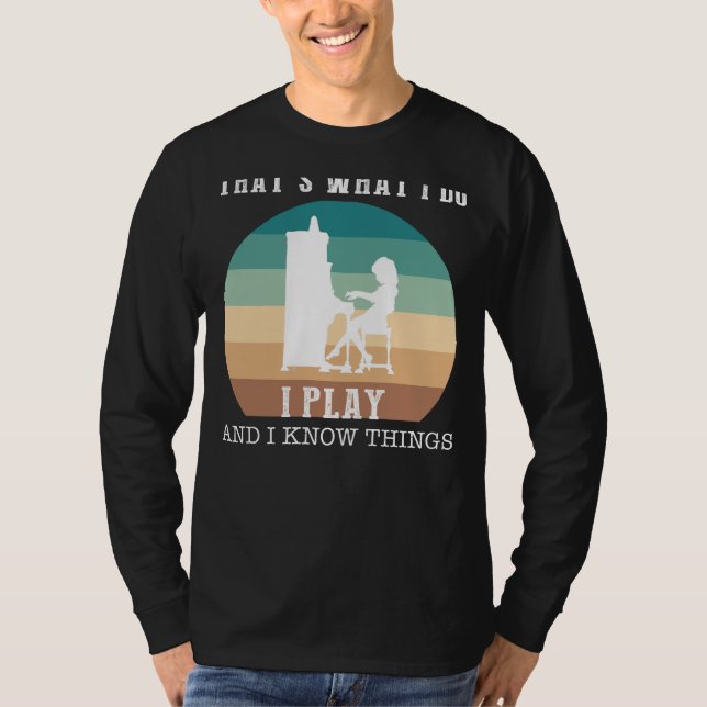 T-shirt Jouer, rire, Harmoniser : C'est ce que je fais, I  (Devant)
