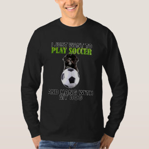 T-shirt Jouer Soccer Hang W Chien Lhassa Apso