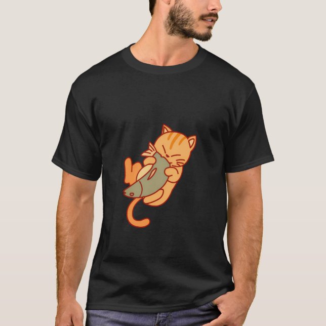 T-shirt Jouet de chat et de poisson - Tee de jeu classique (Devant)