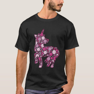 T-shirt Jouet en peluche licorne à pois et licorne colorée