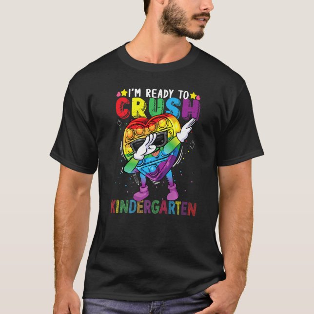 T-shirt Jouet Fidget Dabbing Je suis prêt à écraser la mat (Devant)