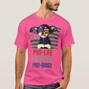 T-shirt Jouet pour Terrier Anti-avortement Pro God Pro Chi