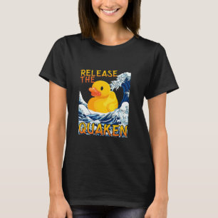 T-shirt Jouets de bain de canard en caoutchouc jaune