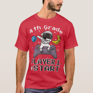 T-SHIRT JOUEUR 1 RETOUR À L'ÉCOLE 4E NIVEAU ASTRONAUT