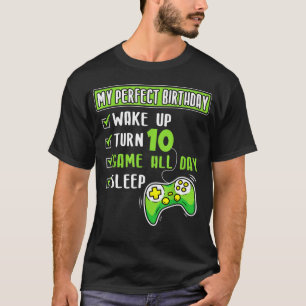 T-shirt Joueur âgé de 10 ans 10e anniversaire parfait