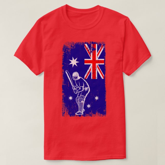 T-shirt Joueur australien de cricket (Design devant)