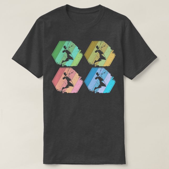 T-shirt Joueur Badminton Retro 3 (Design devant)