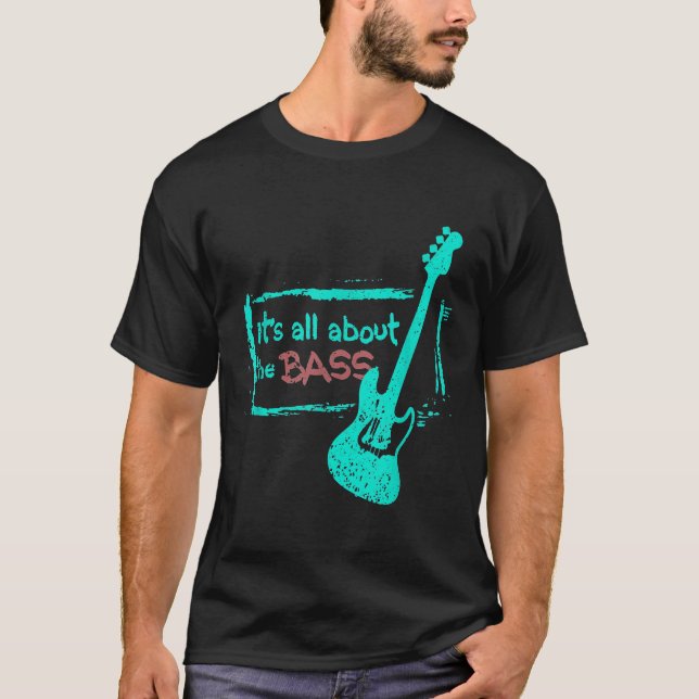 T-shirt Joueur Basse Hommes Pour Basse Guitare Joueur Baid (Devant)