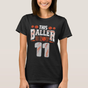 T-shirt Joueur Bysketbyll 11 ans Vieux garçon Bysketbyll 1