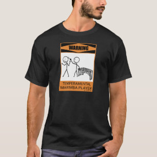 T-shirt Joueur capricieux d'avertissement de Marimba