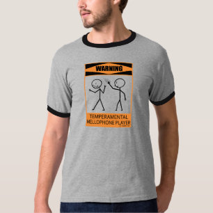 T-shirt Joueur capricieux d'avertissement de Mellophone