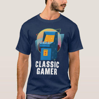 T-shirt Joueur classique Jeu vidéo Geek Joueur Arcade Jeu