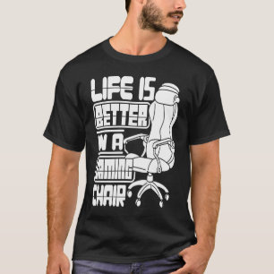 T-shirt Joueur dans un fauteuil de jeu Joueur vidéo