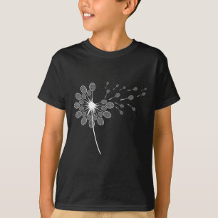 T-shirt Joueur de badminton Dandelion Badminton Racket