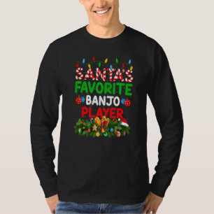 T-shirt Joueur de banjo favori de Père Noël