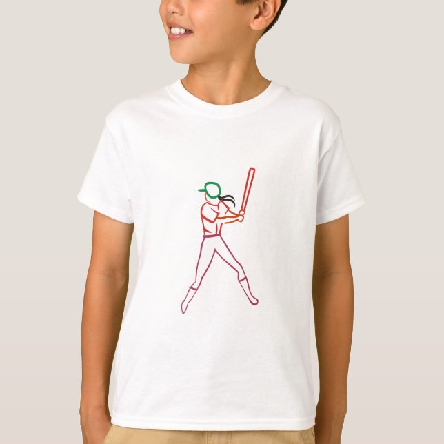 T-shirt Joueur de base-ball (Devant)