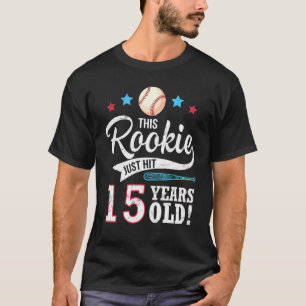 T-shirt Joueur De Baseball Anniversaire Ce Rookie Touche J