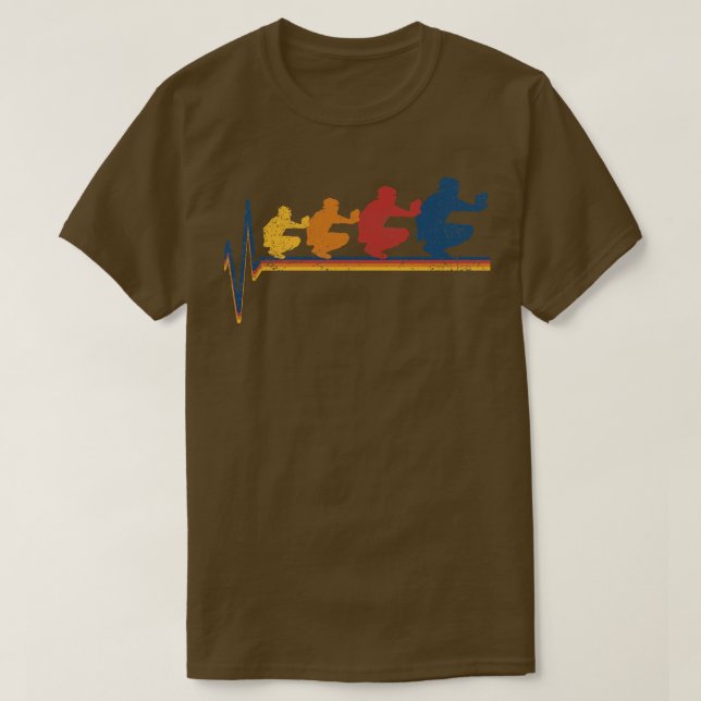 T-shirt Joueur de baseball Catcher (Design devant)