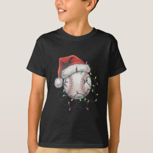 T-shirt Joueur de baseball de Noël de père Noël Sports