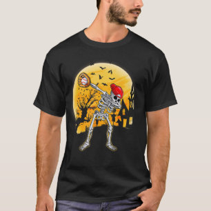 T-shirt Joueur de baseball Halloween Dabbing Skeleton Kids