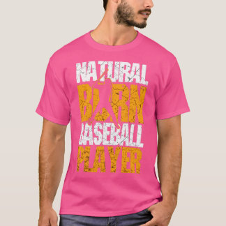 T-shirt Joueur de baseball Né Naturel