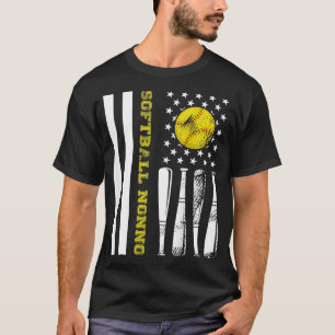 T-shirt Joueur de baseball Nonno Lover USA American