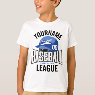 T-shirt Joueur de baseball personnalisé NOM Équipe Champ C