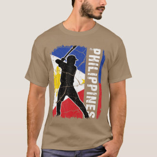 T-shirt Joueur de baseball philippin Drapeau des Philippin