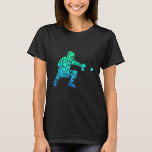 T-shirt Joueur de baseball receveur jeunesse hommes enfant