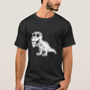 T-shirt Joueur de baseball sportif dinosaure Trex Fan Catc