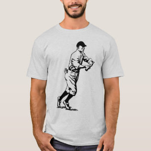 T-shirt Joueur de baseball vintage