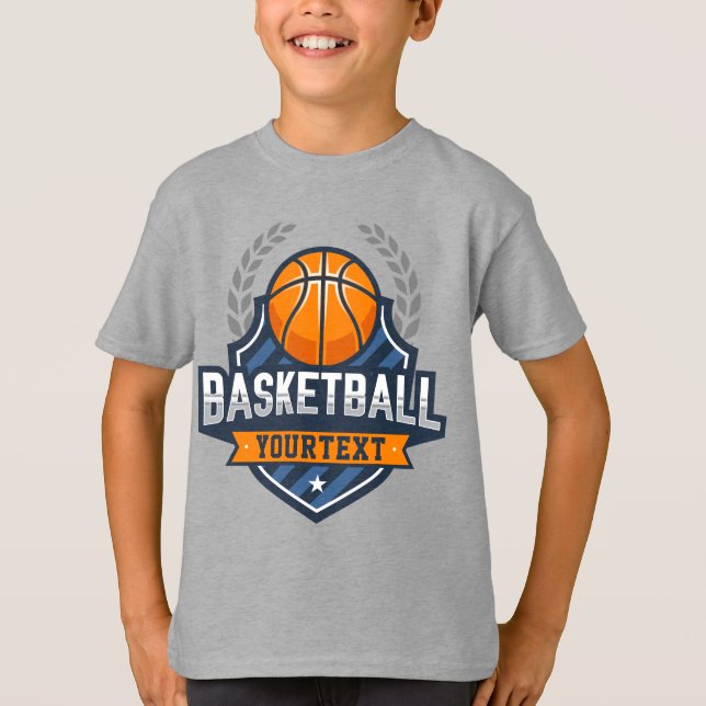 T-shirt Joueur de basket AJOUTER LE NOM Varsity School Tea (Devant)